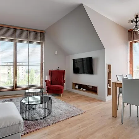 Apartmán Nowa Motlawa Spa, Pool, Gym & Parking By Downtown Gdaňsk