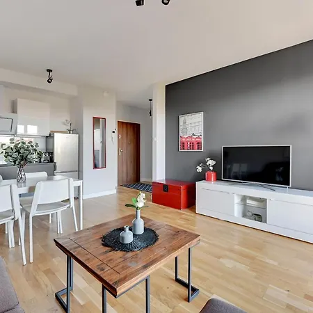 דירה Nowa Motlawa Spa, Pool, Gym & Parking By Downtown גדנסק