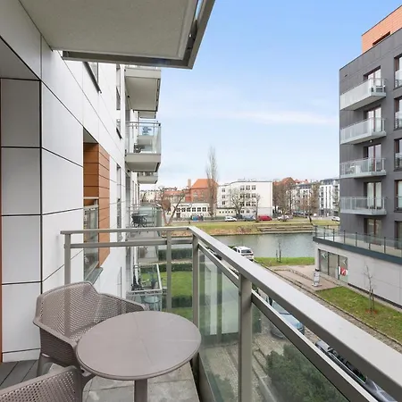 Apartmán Nowa Motlawa Spa, Pool, Gym & Parking By Downtown Gdaňsk