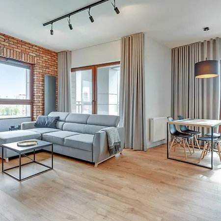 Nowa Motlawa Spa, Pool, Gym & Parking By Downtown Apartment Gdansk